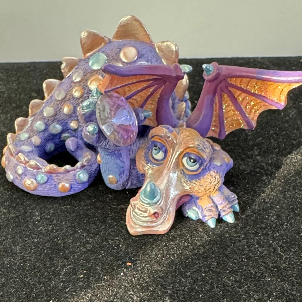 Franklin Mint Mood Dragon figurine “Lazy”